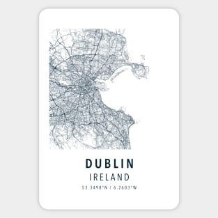 dublin simple map Sticker